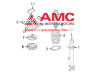 PAD-FRONT SPRING,LWR 546333M000DS