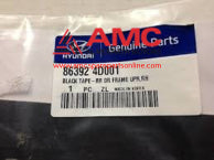 BLACK TAPE-RR DR FRAME UPR,RH 863924D001